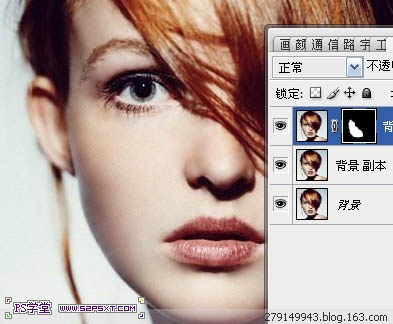 模特头像照片快速美肤磨皮的PS技巧